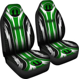 2 Front Mopar Seat Covers Green 144627 - YourCarButBetter