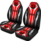2 Front Mopar Seat Covers Red 144627 - YourCarButBetter