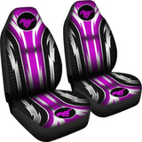 2 Front Mustang Seat Covers Pink 144627 - YourCarButBetter