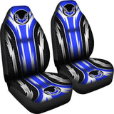 2 Front Pontiac Firebird Seat Covers Blue 144627 - YourCarButBetter