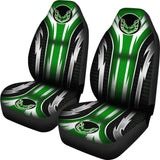 2 Front Pontiac Firebird Seat Covers Green 144627 - YourCarButBetter