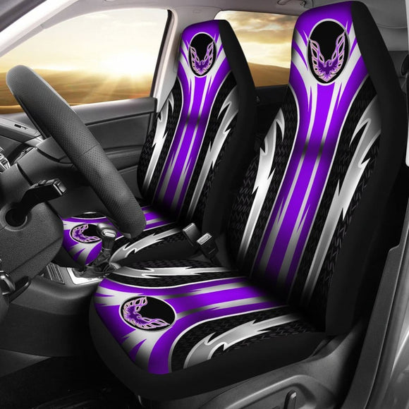 2 Front Pontiac Firebird Seat Covers Purple 144627 - YourCarButBetter