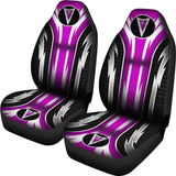 2 Front Pontiac Seat Covers Pink 144627 - YourCarButBetter