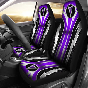 2 Front Pontiac Seat Covers Purple 144627 - YourCarButBetter