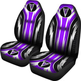 2 Front Pontiac Seat Covers Purple 144627 - YourCarButBetter