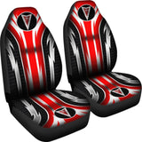 2 Front Pontiac Seat Covers Red 144627 - YourCarButBetter