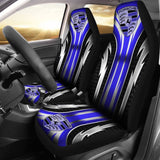 2 Front Porsche Seat Covers Blue 144627 - YourCarButBetter