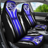 2 Front Porsche Seat Covers Blue 144627 - YourCarButBetter