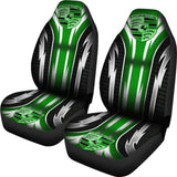 2 Front Porsche Seat Covers Green 144627 - YourCarButBetter