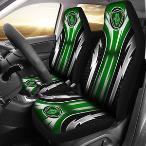 2 Front Scania Seat Covers Green 144627 - YourCarButBetter