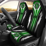 2 Front Scania Seat Covers Green 144627 - YourCarButBetter