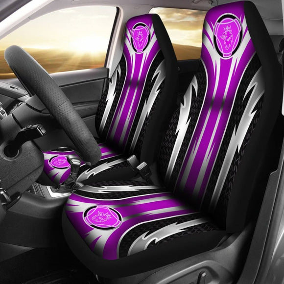2 Front Scania Seat Covers Pink 144627 - YourCarButBetter