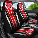 2 Front Scania Seat Covers Red 144627 - YourCarButBetter
