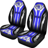 2 Front Skoda Seat Covers Blue 144627 - YourCarButBetter