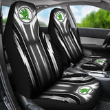 2 Front Skoda Seat Covers Grey 144627 - YourCarButBetter