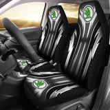 2 Front Skoda Seat Covers Grey 144627 - YourCarButBetter