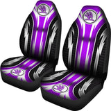 2 Front Skoda Seat Covers Purple 144627 - YourCarButBetter