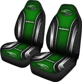 2 Front Subaru Seat Covers Green 144627 - YourCarButBetter