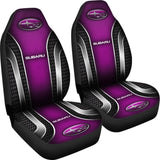 2 Front Subaru Seat Covers Pink 144627 - YourCarButBetter
