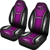 2 Front Subaru Seat Covers Pink 144627 - YourCarButBetter