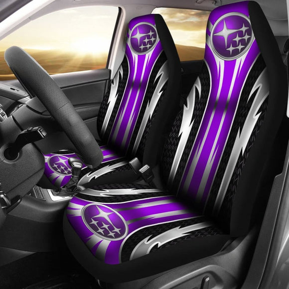 2 Front Subaru Seat Covers Purple 144627 - YourCarButBetter