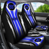 2 Front Subaru Sti Seat Covers Blue 144627 - YourCarButBetter