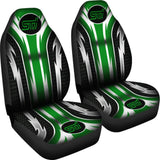 2 Front Subaru Sti Seat Covers Green 144627 - YourCarButBetter