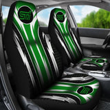 2 Front Subaru Sti Seat Covers Green 144627 - YourCarButBetter