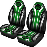 2 Front Subaru Sti Seat Covers Green 144627 - YourCarButBetter