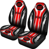 2 Front Subaru Sti Seat Covers Red 144627 - YourCarButBetter