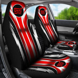 2 Front Subaru Sti Seat Covers Red 144627 - YourCarButBetter