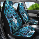 2 Pcs Gothic Skull Car Seat Covers 101819 - YourCarButBetter