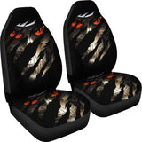 2 Pcs Gothic Skull Car Seat Covers 101819 - YourCarButBetter
