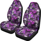 2 Pcs Gothic Skull Car Seat Covers 101819 - YourCarButBetter