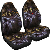 2 Pcs Gothic Skull Car Seat Covers 101819 - YourCarButBetter