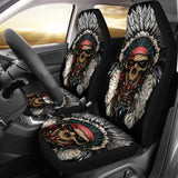 2 Pcs Gothic Skull Car Seat Covers 101819 - YourCarButBetter