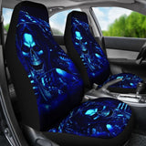 2 Pcs Gothic Skull Car Seat Covers 101819 - YourCarButBetter