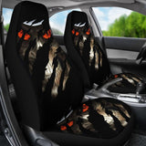 2 Pcs Gothic Skull Car Seat Covers 101819 - YourCarButBetter