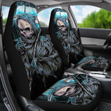 2 Pcs Gothic Skull Car Seat Covers 101819 - YourCarButBetter