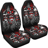 2 Pcs Gothic Skull Car Seat Covers 101819 - YourCarButBetter