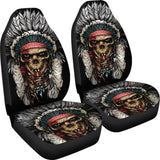 2 Pcs Gothic Skull Car Seat Covers 101819 - YourCarButBetter