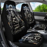 2 Pcs Gothic Skull Car Seat Covers 101819 - YourCarButBetter