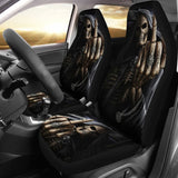 2 Pcs Gothic Skull Car Seat Covers 101819 - YourCarButBetter