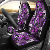 2 Pcs Gothic Skull Car Seat Covers 101819 - YourCarButBetter