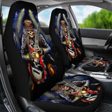 2 Pcs Gothic Skull Car Seat Covers 101819 - YourCarButBetter