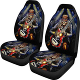 2 Pcs Gothic Skull Car Seat Covers 101819 - YourCarButBetter