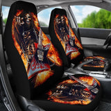 2 Pcs Gothic Skull Guitar Car Seat Covers 101819 - YourCarButBetter