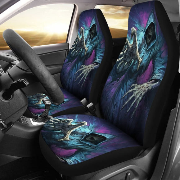 2 Pcs Grim Reaper Car Seat Covers 101819 - YourCarButBetter