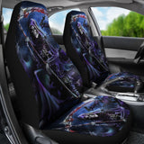 2 Pcs Grim Reaper Skull Car Seat Covers 101819 - YourCarButBetter