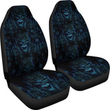 2 Pcs Skull Gothic Car Seat Covers 101819 - YourCarButBetter